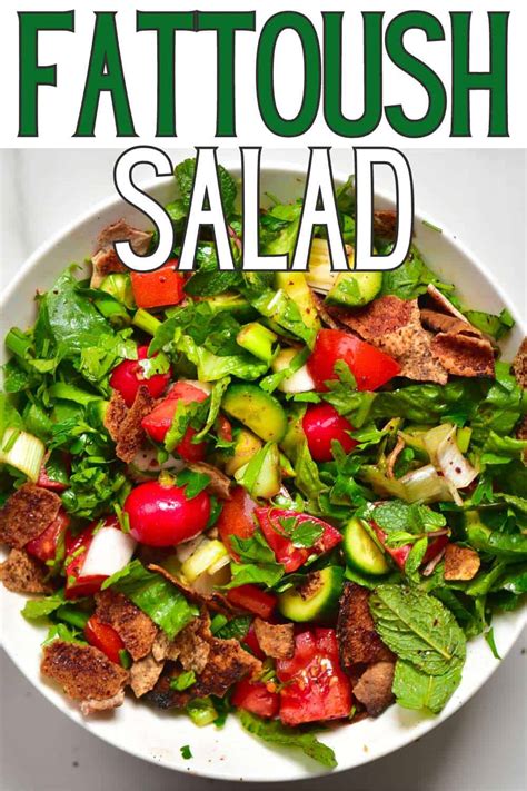 Authentic Fattoush Salad Alphafoodie