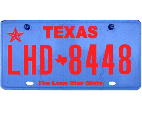 Texas License Plate Wrap Kit Platewraps