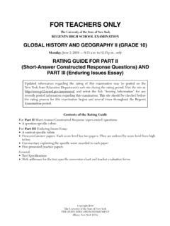 GLOBAL HISTORY AND GEOGRAPHY II GRADE 10 Global History And