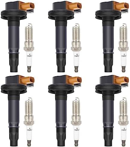 Amazon ECCPP UF646 6 Ignition Coils With 6 Iridium Spark Plugs For