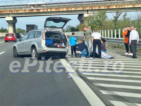 Accident grav pe Autostradă lângă Pitești Copii răniți epitesti