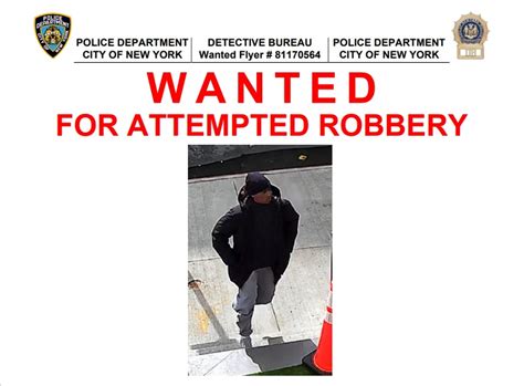 Nypd 110th Precinct On Twitter 🚨wanted🚨for Attempted Robbery On 3 7