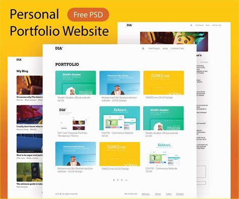 Personal Portfolio Template Free Of 41 High Quality Free Responsive ...