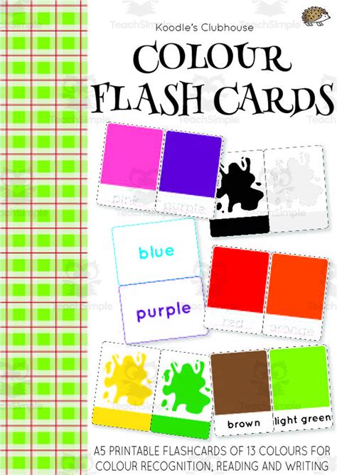 Color Flash Cards by Teach Simple