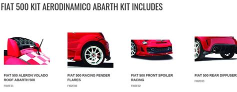 2012 2021 Fiat 500 Kit Aerodinamico Abarth