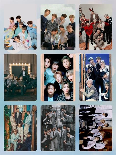 Bts Ot7 Photocards Printable Hd Pegatinas Bonitas Fotos Imprimibles