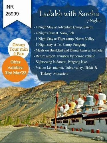 Leh Ladakh Package At Rs 25999 Person In Thane ID 23834719897