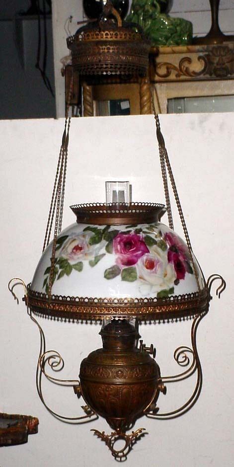 Antique Bradley And Hubbard Hanging Lamp Oil Lamps Victorian Lamps Lamp