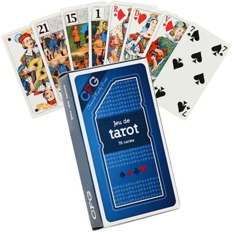 Jeu De Tarot Luxe Cartes Jouer Sous Tui Cdiscount Jeux Jouets