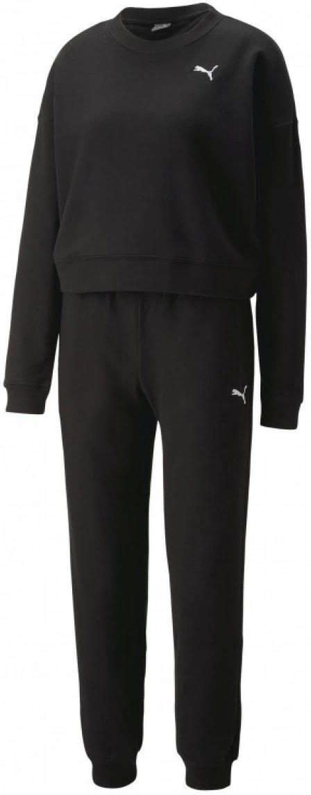 Damski Dres Komplet Puma Loungewear Suit Czarny Ceny I Opinie