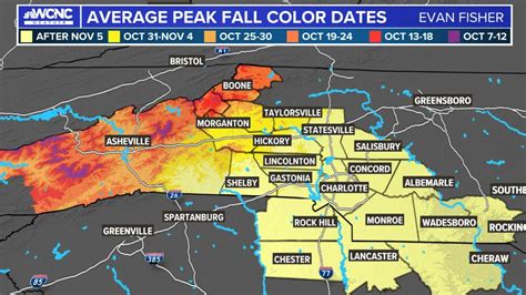 When to expect peak fall color in the North Carolina mountains | wcnc.com