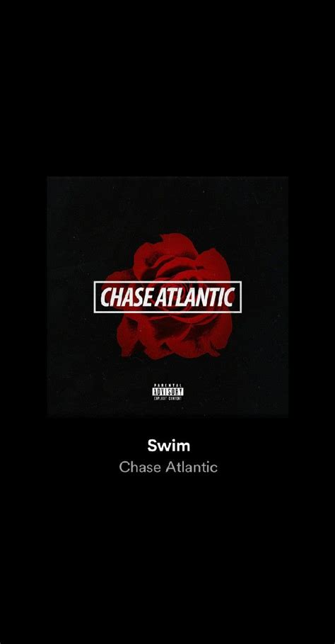 The Cover Art For Chase Atlantic S Swim Album Which Features A Red Rose