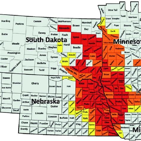 Nebraska County Map