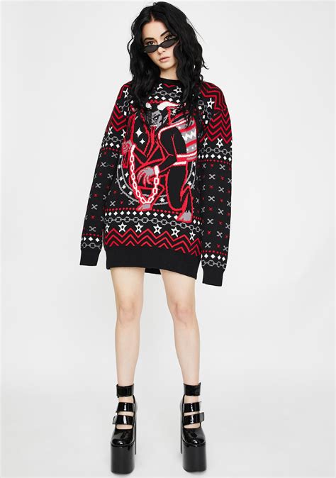 Killstar Krampus Knit Sweater Dolls Kill