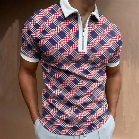 Cheap 3d Digital Print Men Casual Short Sleeve Polo Shirt Men Casual