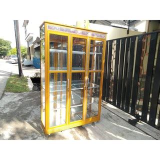 Jual Lemari Kaca Hias Aluminium Bisa Buat Lemari Display Lemari Sudut