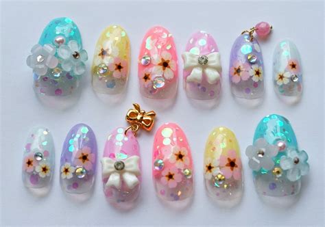 Kawaii Nails 3d Nails Japanese Nail Nail Art Spring Nail