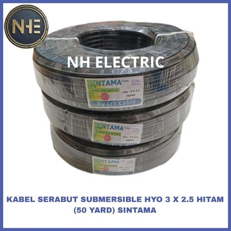 Jual Kabel Hyo X Mm Hitam Yard Sintama Kabel Serabut Nyyhy X