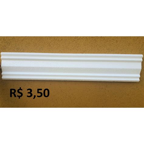 Moldura Roda Teto Sanca Isopor Cm R O Metro Kit Metros