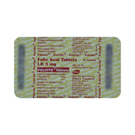 Folvite Tablet S Price Composition Generic Alternatives Medkart