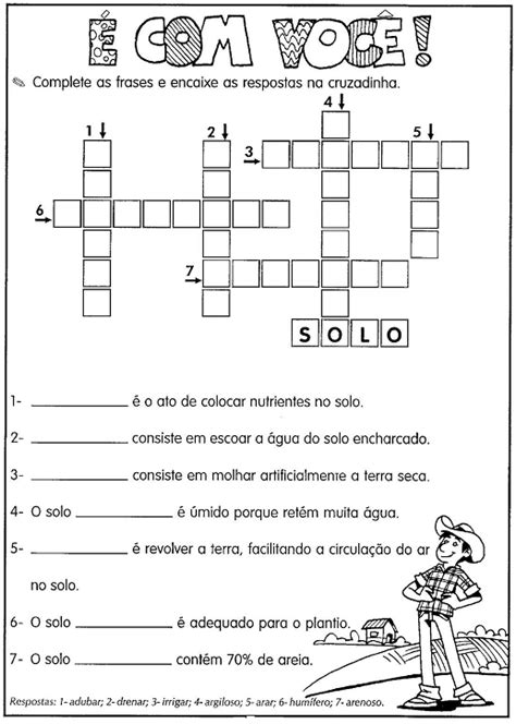 Atividades Sobre O Solo 4 Ano - Professora Indira: ATIVIDADES SOBRE SOLO
