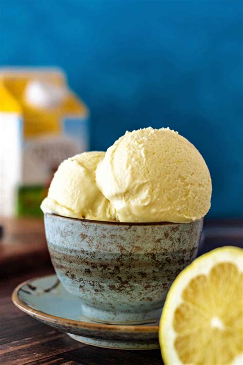 Lemon Ice Cream (No Special Equipment) - Pastry Chef Online