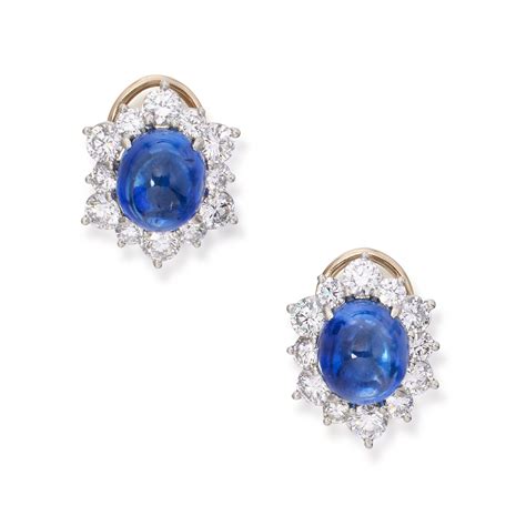 Pair Of Sapphire And Diamond Earclips Fine Jewels 2021 Sotheby S