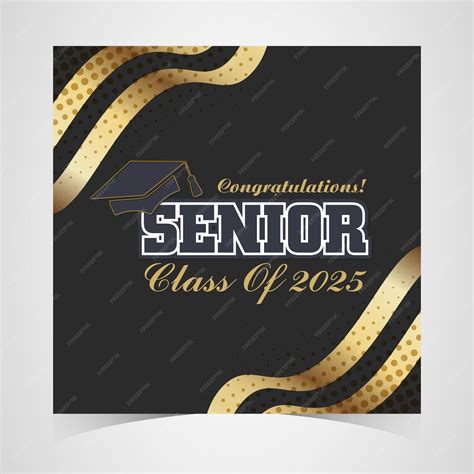 Premium Vector | Class of 2025 Congratulations Graduates Academic Cap