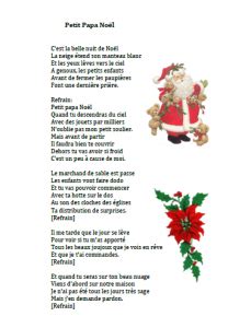 French Christmas Song Petit Papa Noel Lyrics | semashow.com