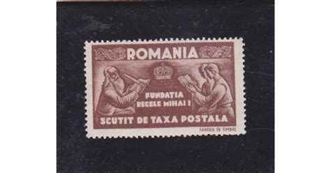 Fundatia Regele Mihai Scutit De Taxa Postala Val Hartie Alba