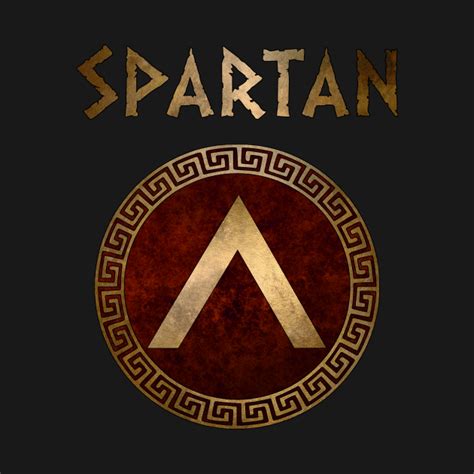 Spartan Shield Lambda Ancient Lacedaemonian Symbol Of Sparta Sparta