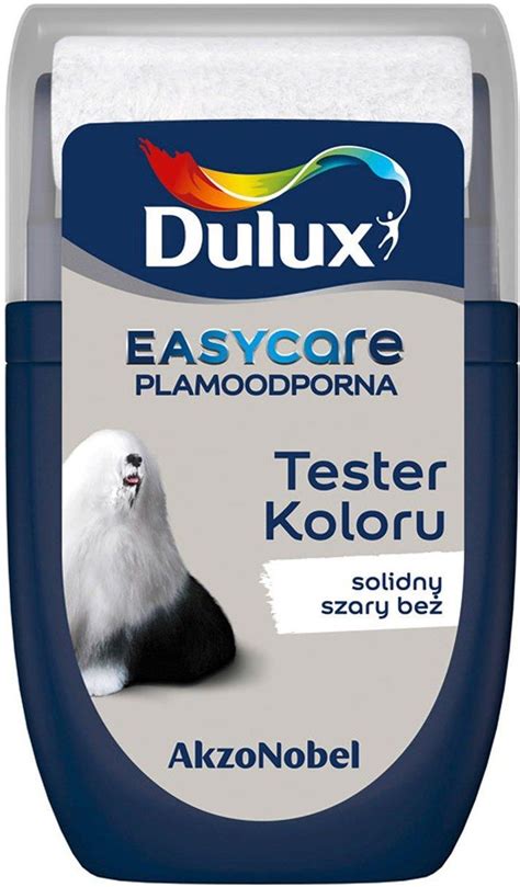 Farba Dulux Tester Koloru Easy Care Solidny Szary Beż 30Ml Opinie i