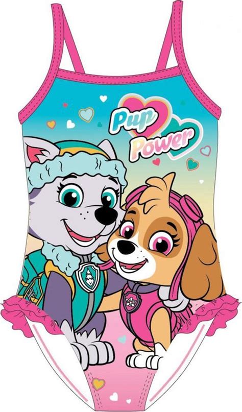 Paw Patrol Nickelodeon Badpak Zwempak Skye En Everest Maat 116 122