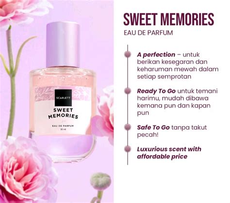 Scarlett Parfum Viral Sweet Memories New Fesyen Wanita Aksesoris Di