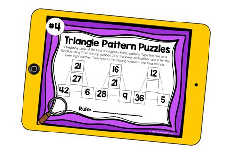 Pattern Puzzles To Build Algebraic Thinking Digital Puzzles For 3rd 5th