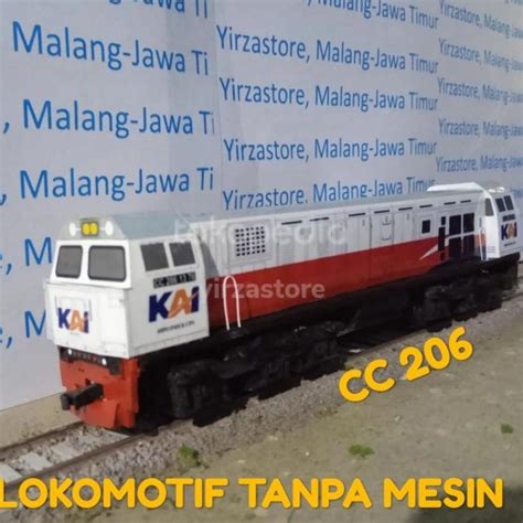 Jual Kereta Api Indonesia Miniatur Lokomotif Kereta Api Seri CC 206