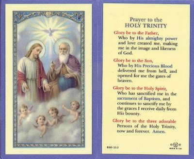 Holy Trinity Holy Card