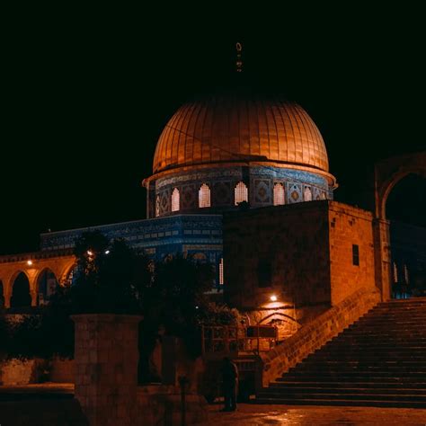 Al-Aqsa Mosque in Jerusalem at Night · Free Stock Photo