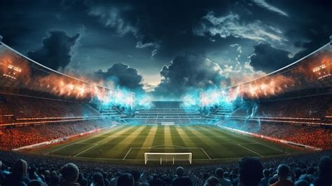 Premium Photo | Football match in the stadium