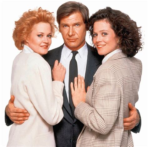 Melanie Griffith, Harrison Ford and Sigourney Weaver in 1988. : r ...