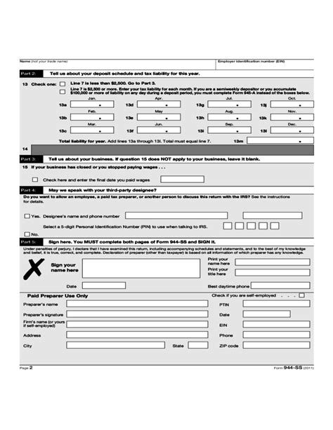 Form Ss Employer S Annual Federal Tax Return Form Free