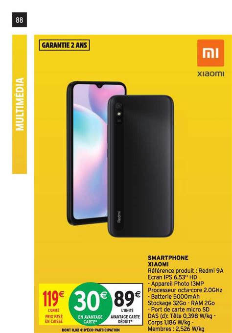 Promo Smartphone Xiaomi Chez Intermarch Hyper Icatalogue Fr