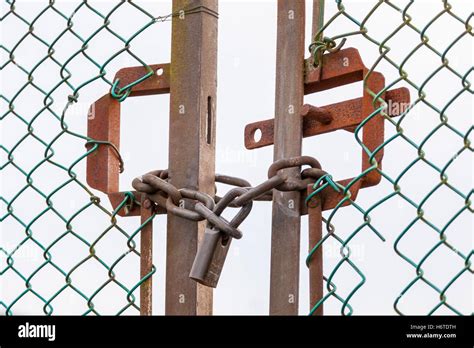 Padlocked Gates Hi Res Stock Photography And Images Alamy