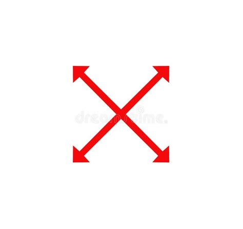 red cross arrow icon symbol logo design element white background stock