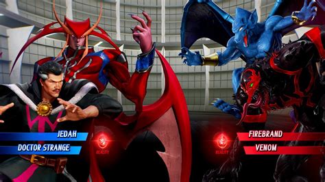 RED JEDAH BLACK DOCTOR STRANGE VS BLUE FIREBRAND BLACK VENOM