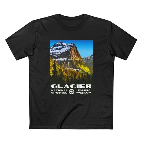 Glacier National Park T Shirt Wpa Poster National Parks Partnership