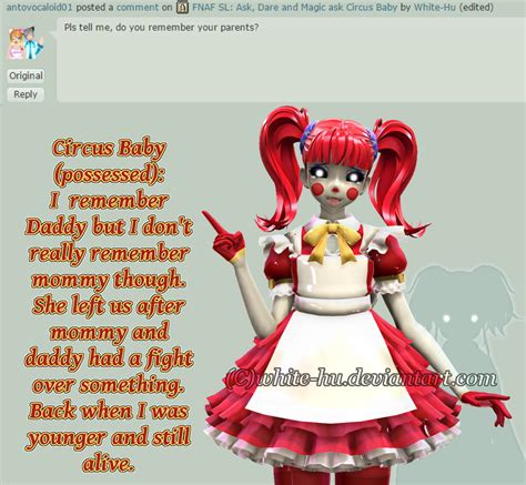 Fnaf Sl Circus Baby Question 10 By White Hu On Deviantart