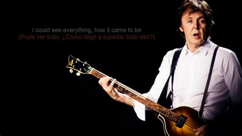 Paul Mccartney On My Way To Work Lyrics Subtitulada A Espa Ol Youtube