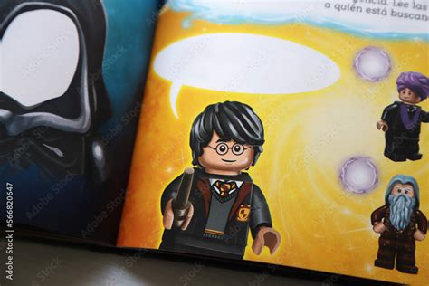 Book of Harry Potter with Lego characters. Toy. Doll. Book illustrated with their version of ...