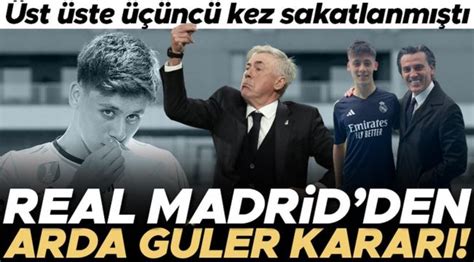 Real Madrid Den Arda G Ler Karar St Ste Nc Sakatl K Sonras